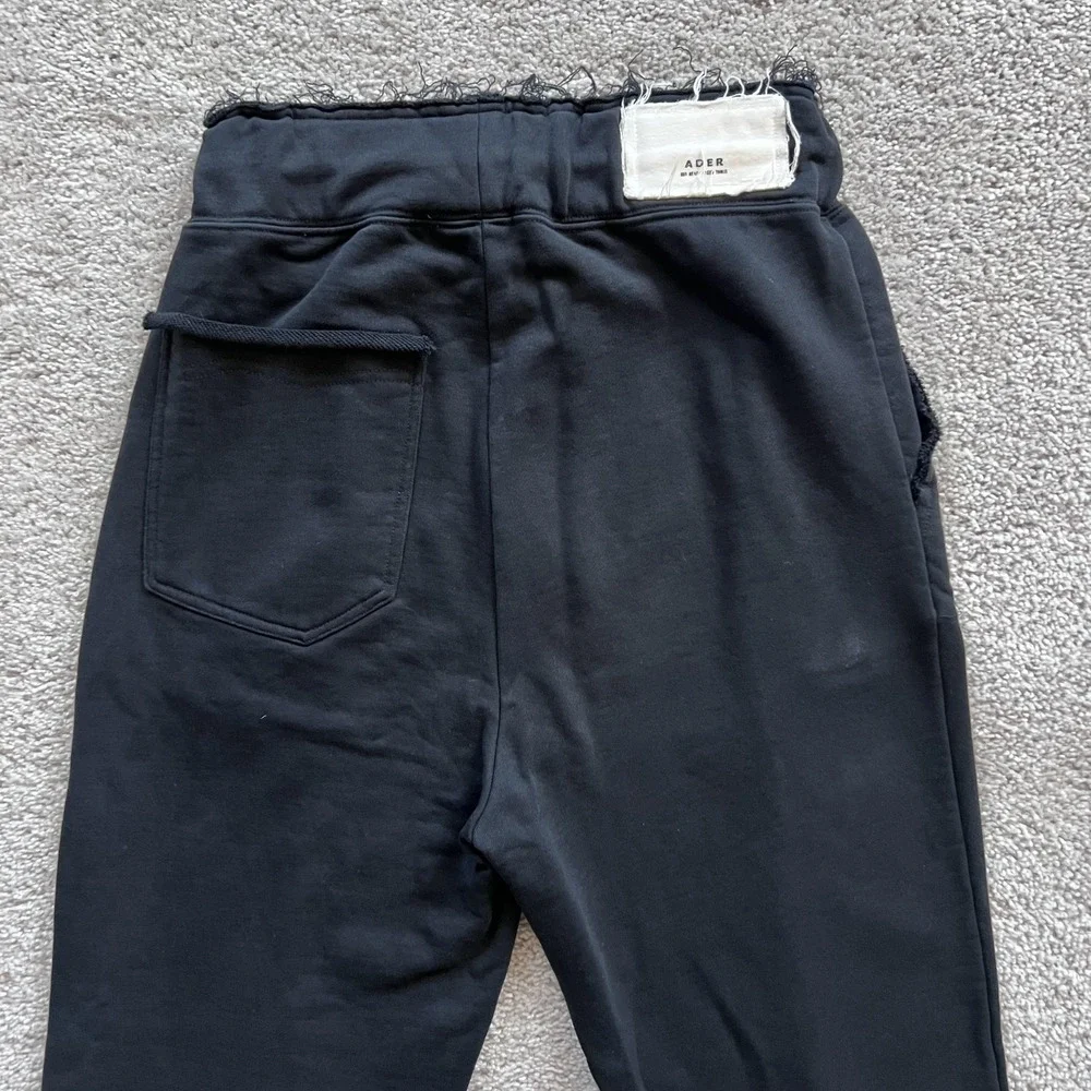 ADER ERROR Duct Tape Sweatpants Size A1 Mens Black Bottoms Drawstring Pull On